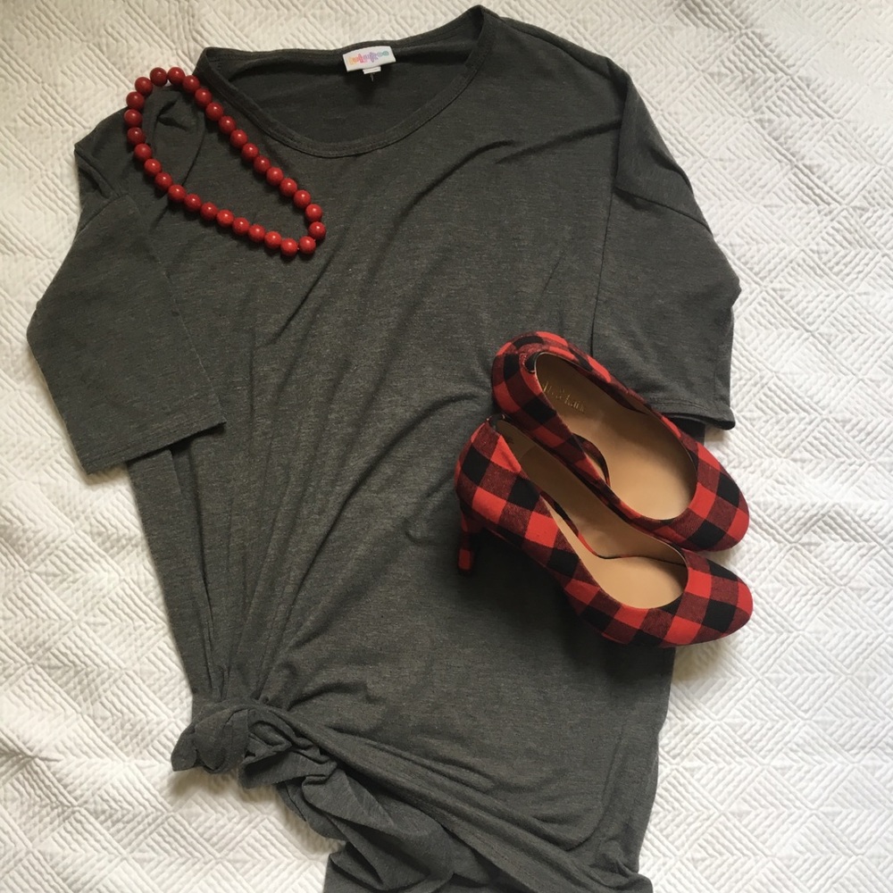 Gray LuLaRoe Irma tee